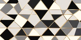 几何三角拼接时尚图案