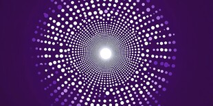 紫色放射点状抽象背景图