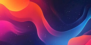 梦幻炫彩流体背景图案