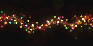 梦幻彩色闪烁节日灯串