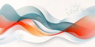 梦幻渐变波浪抽象背景图