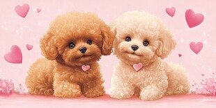 可爱萌犬相伴 爱心满溢