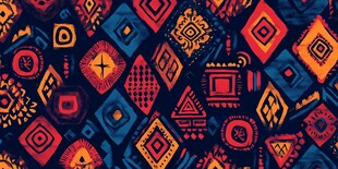 非洲风情几何图案纹理