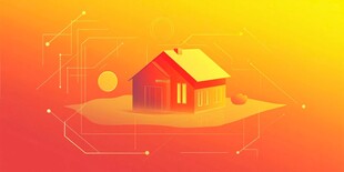 梦幻暖色小屋科技风画面