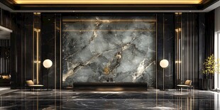 奢华大理石客厅背景墙