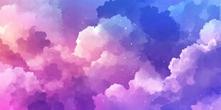 梦幻绚烂云海星空景象