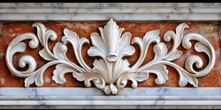 古典大理石雕花装饰细节