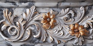 精美大理石雕花装饰