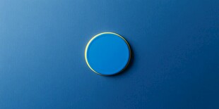 蓝色圆形按钮简约背景图