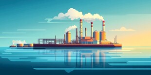 海上工厂 工业美景
