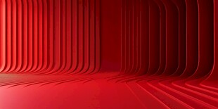 红色立体几何背景空间