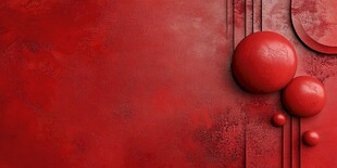 红色立体元素背景图