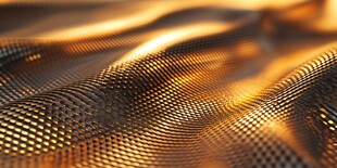 金色金属质感网格纹理背景