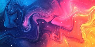 梦幻流体渐变炫彩背景图