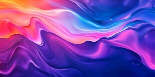 梦幻绚丽流体渐变背景图