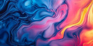 流动炫彩抽象液体背景图