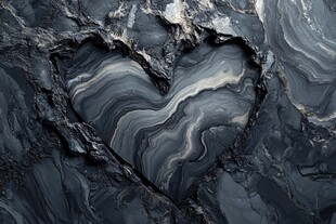 心形大理石纹理图案