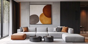 现代简约风舒适客厅空间