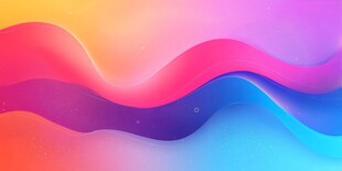 梦幻渐变波浪背景图