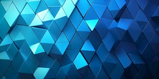 蓝色立体几何图案背景