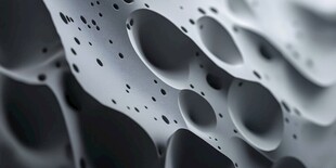 未来感多孔材质微观景象