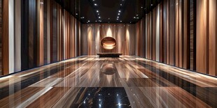 豪华现代风格室内走廊空间