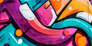 绚丽街头涂鸦艺术作品