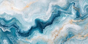 蓝白流彩大理石纹理图案