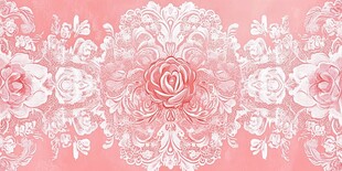 粉色花卉复古风无缝图案