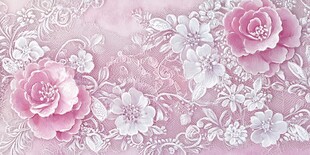 粉色花卉纹理装饰图案