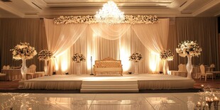 浪漫奢华的婚礼舞台布置