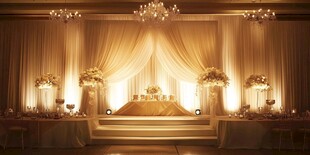 浪漫奢华婚礼现场布置