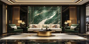 奢华中式风客厅室内景致