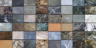 多彩石材瓷砖拼接展示