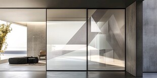 现代简约风玻璃隔断空间