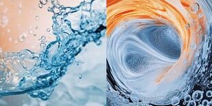 水与流体艺术的视觉盛宴