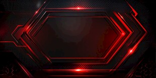 炫酷红黑科技感几何背景