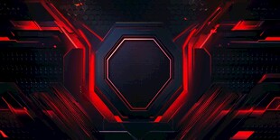 红黑科技风炫酷几何背景