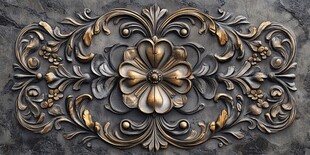 复古金属雕花装饰图案