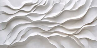 白色波浪纹理立体艺术背景