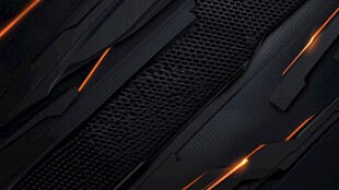 科技风黑底橙色线条背景