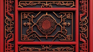 中式传统木雕装饰图案