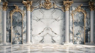 奢华大理石欧式装饰空间