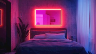 梦幻霓虹卧室 氛围感拉满