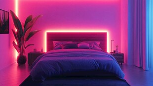 梦幻霓虹卧室 氛围感拉满