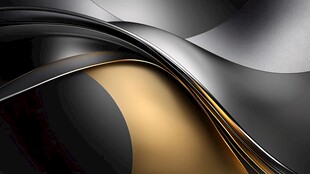 黑金质感流体抽象背景图