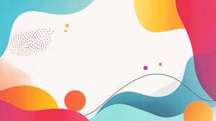 多彩流体几何抽象背景图