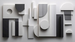 立体几何抽象艺术装饰画