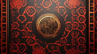 中式雕花墙面 古典装饰风