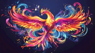 炫彩凤凰绽放奇幻魅力